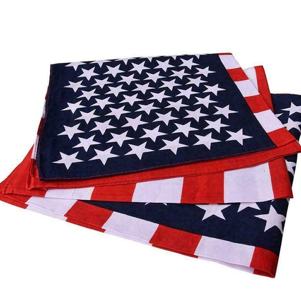 Western Cowboy Bandanas 3 22 X 22 Cotton Flag Brand New